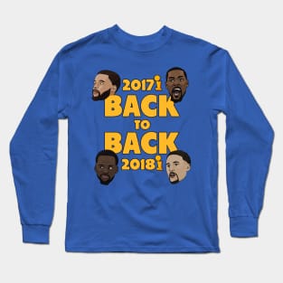 Warriors Back to Back Champs Long Sleeve T-Shirt